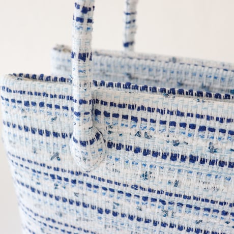 和装トート /Blue Fancy Tweed/ R_1105