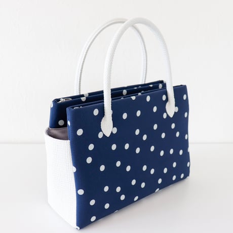 和装トート / Navy Dots/ R_1079