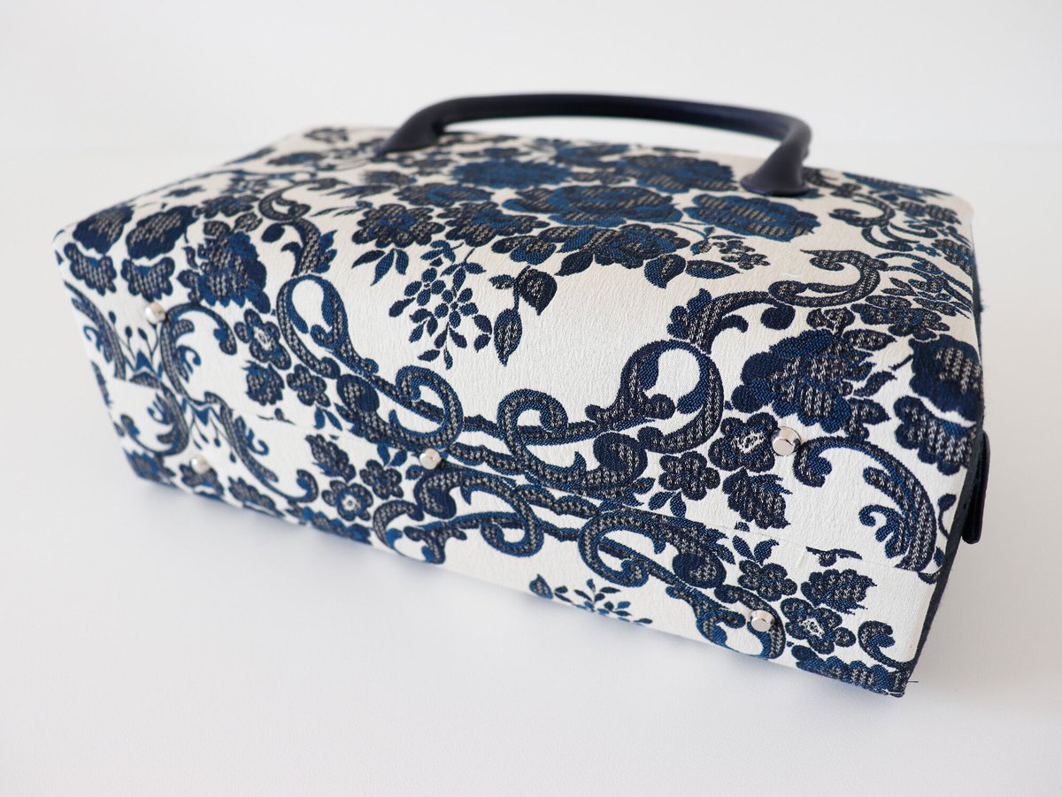 利休バッグ / Navy Floral / R_1132 | Day After Day