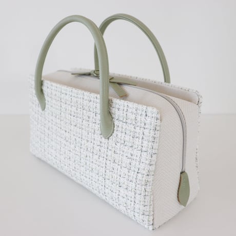 利休バッグ / Matcha × White/ R_1040
