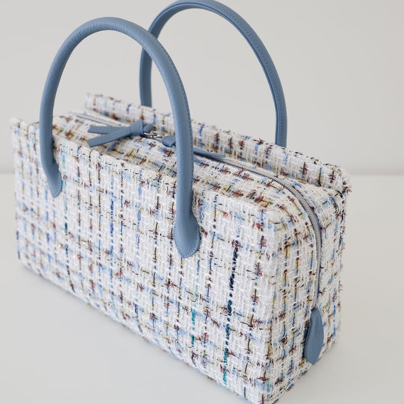 Riu Rちゃん バッグ リウ ツイードキルティングバニティバッグ