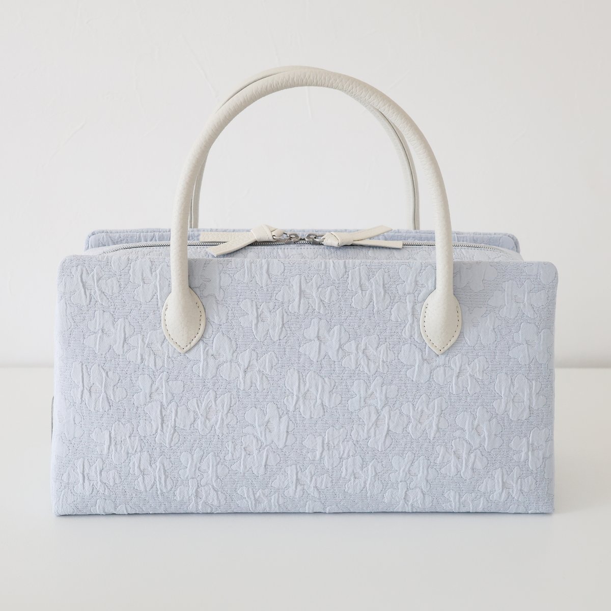 利休バッグ /light blue matelasse/ R_1177 | Day After