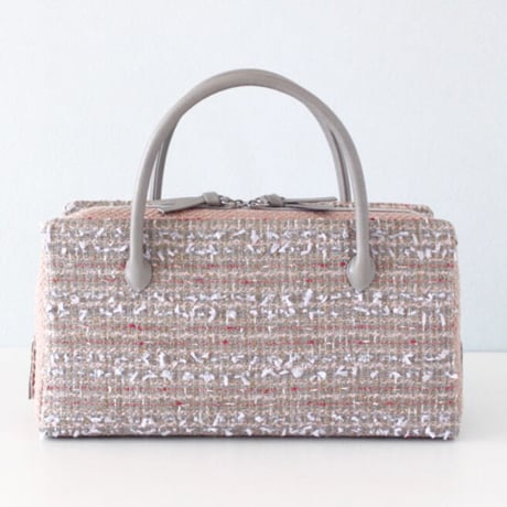 利休バッグ R_1022 / Beige Pink fancy tweed