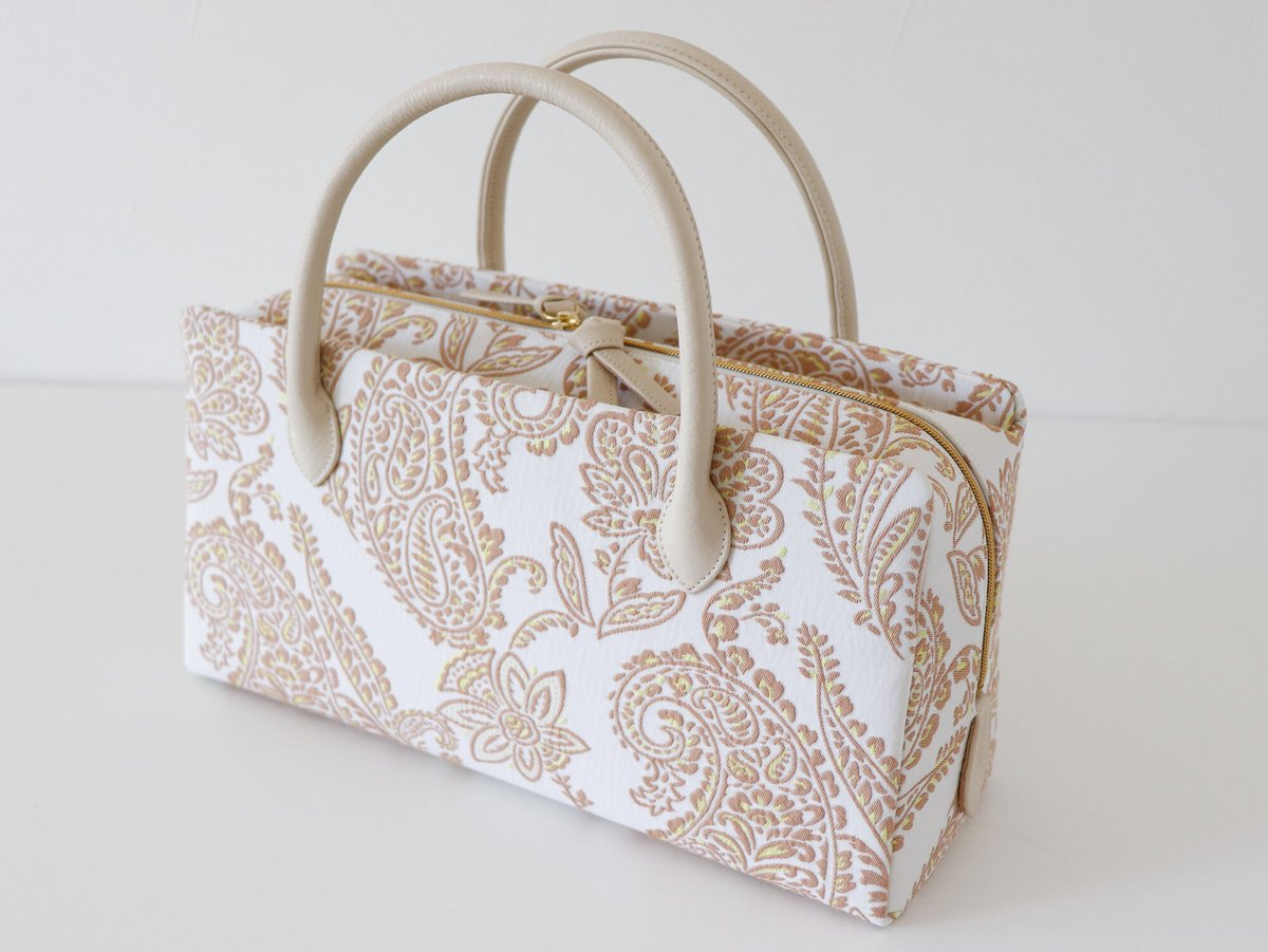 利休バッグ / Beige Paisley / R_1134 | Day After Day