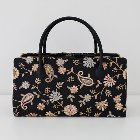 墨色の源氏香　横長　利休バッグ　和装バッグ 墨色の源氏香 横長 利休バッグ 和装バッグ 墨色の源氏香 横長