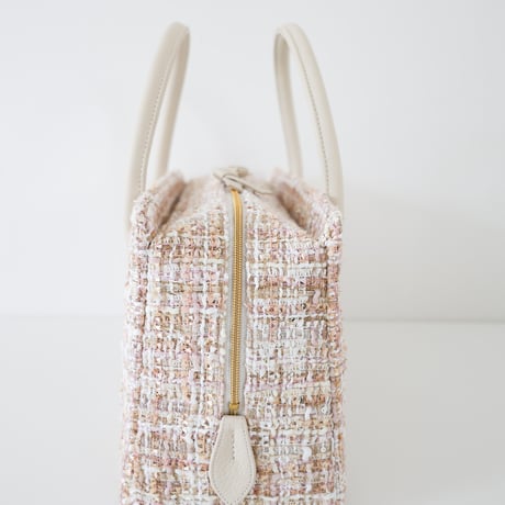 利休バッグ  /Beige tweed/ R_1142