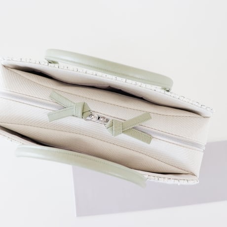 利休バッグ / Matcha × White/ R_1040