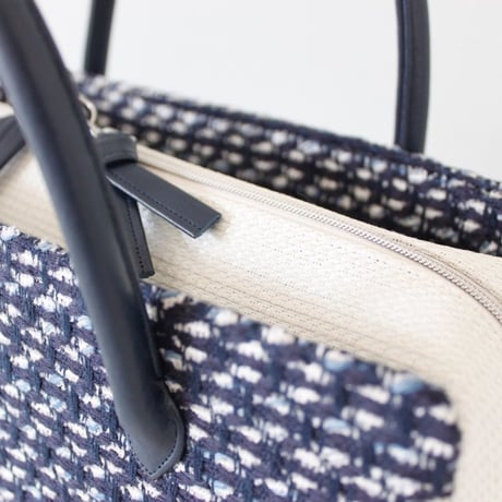 利休バッグ  R_1009 / linton tweed fabric