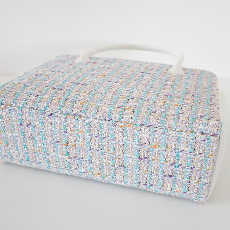 和装トート / mint lavender tweed / W_1128