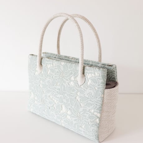 和装トート / Mint green Beige / R_1073