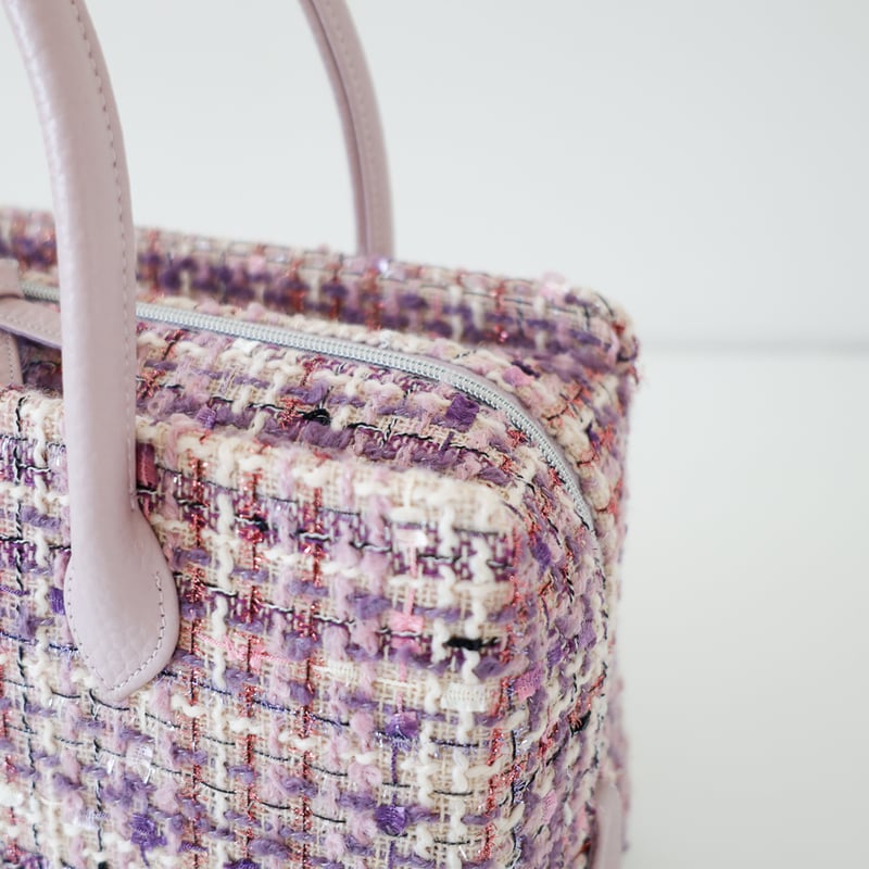 利休バッグ/pink fancy tweed/ R_1157 | Day After Day