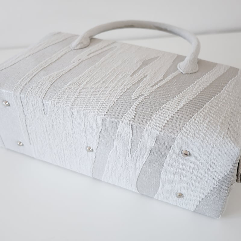 グレー 利休バッグ 利休バッグ 『forest dot グレー』 - アトリエシムラ