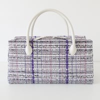 利休バッグ/ violet fancy tweed/ R_1170