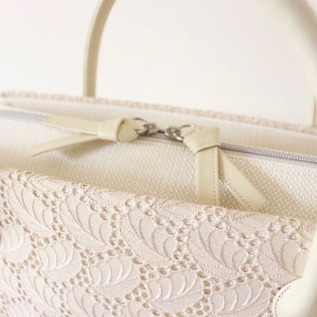 利休バッグ R_1036 /  beige lace