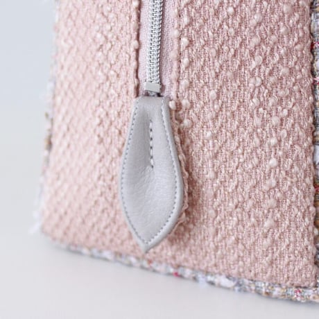 利休バッグ R_1022 / Beige Pink fancy tweed