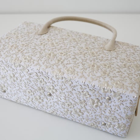 利休バッグ  /floral matelasse/ R_1150