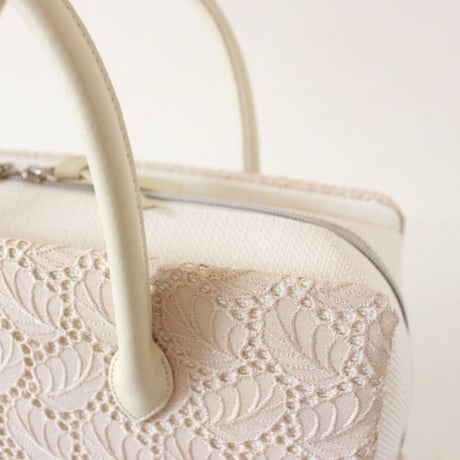 利休バッグ R_1036 /  beige lace