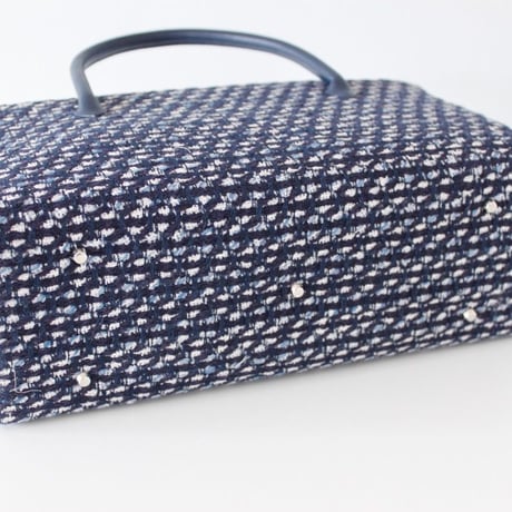 利休バッグ  R_1009 / linton tweed fabric