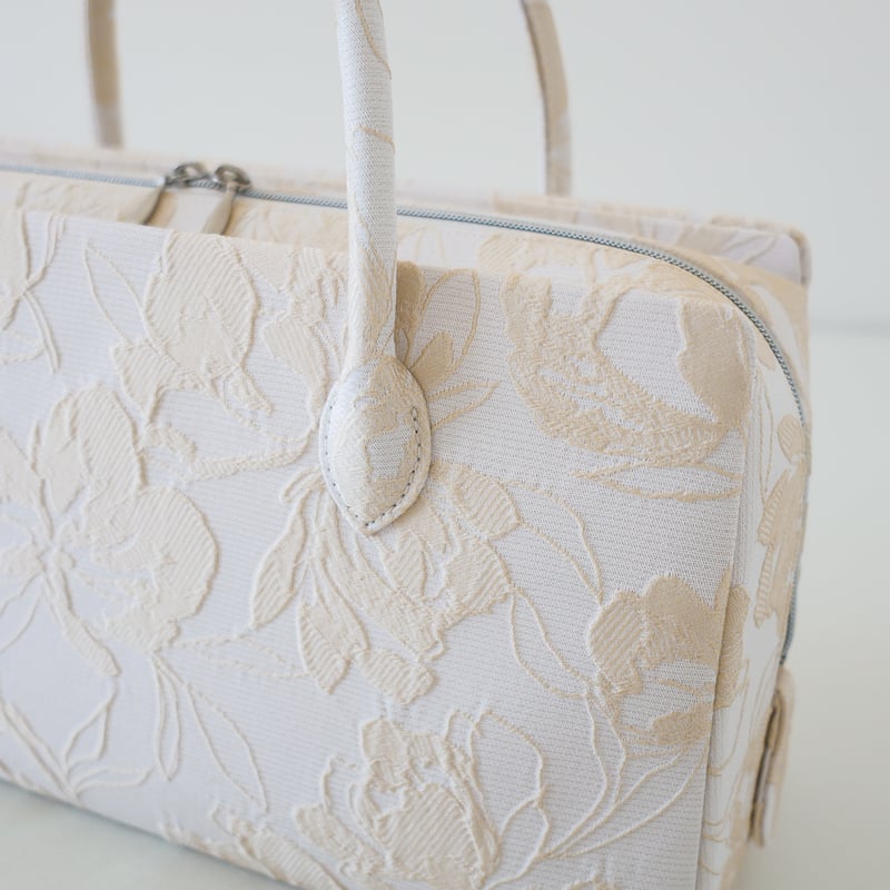 利休バッグ/ yellow matelasse/ R_1163 | Day After Day