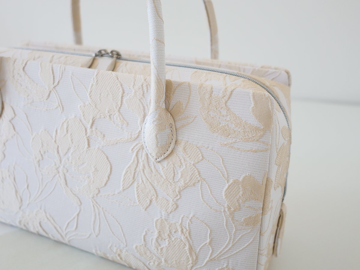 利休バッグ/ yellow matelasse/ R_1163 | Day After Day