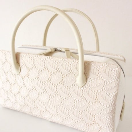 利休バッグ R_1036 /  beige lace