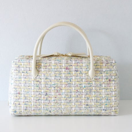 利休バッグ R_1024 / Yellow fancy tweed