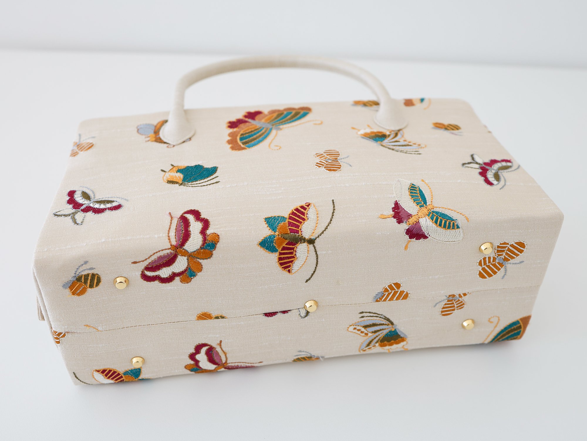利休バッグ /beige butterfly/ R_1147 | Day After Day