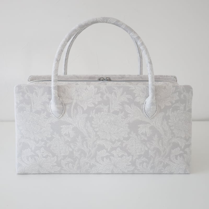 利休バッグ/light gray froral / R_1164 | Day After Day