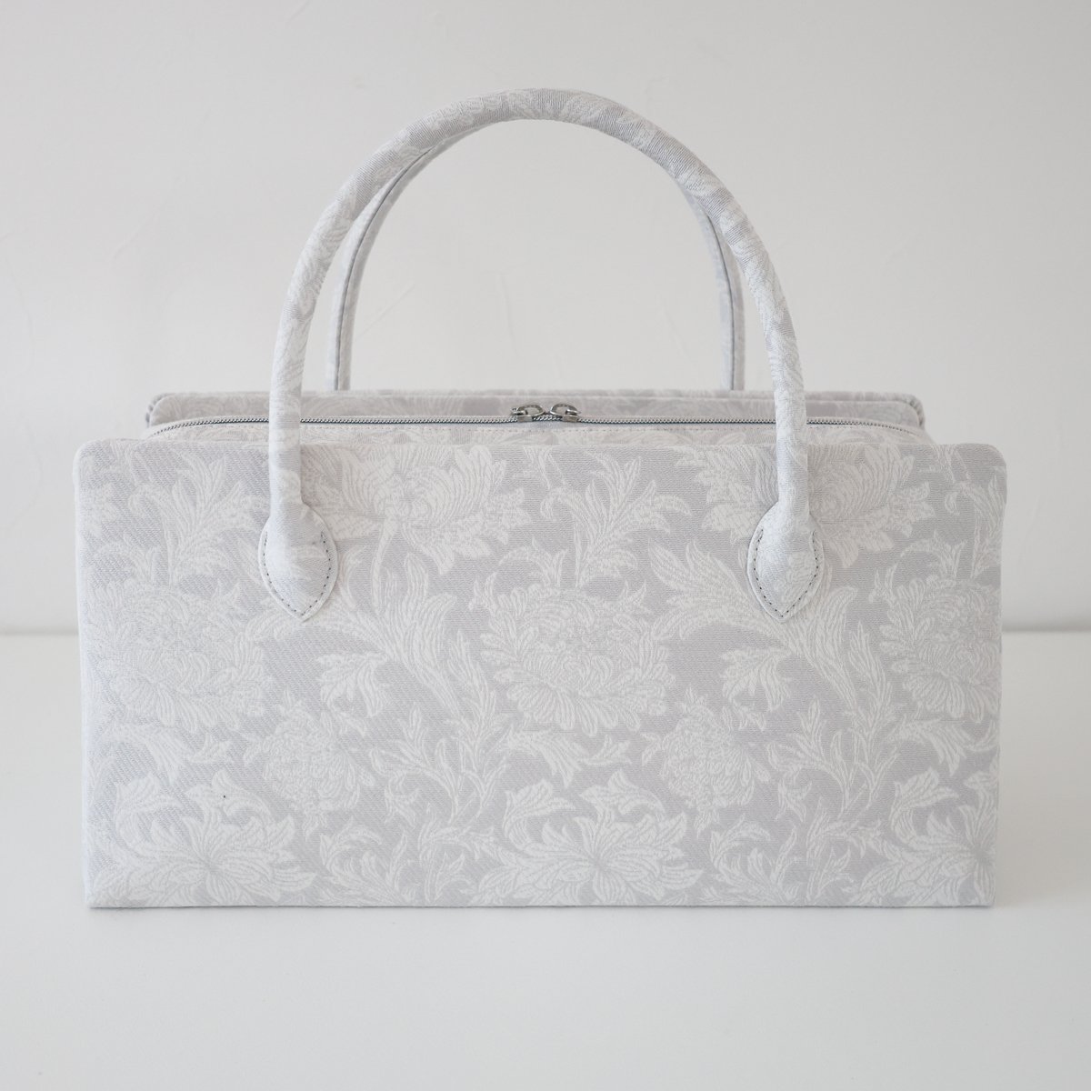 利休バッグ/light gray froral / R_1164 | Day After Day