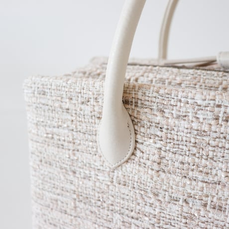 利休バッグ /Beige tweed / R_1109