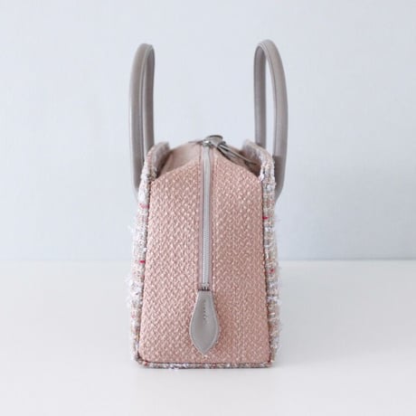 利休バッグ R_1022 / Beige Pink fancy tweed