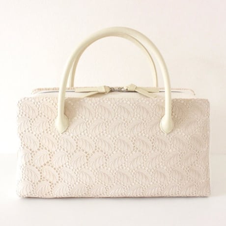 利休バッグ R_1036 /  beige lace