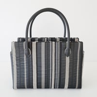 和装トート /Charcoal stripe/ W_1124