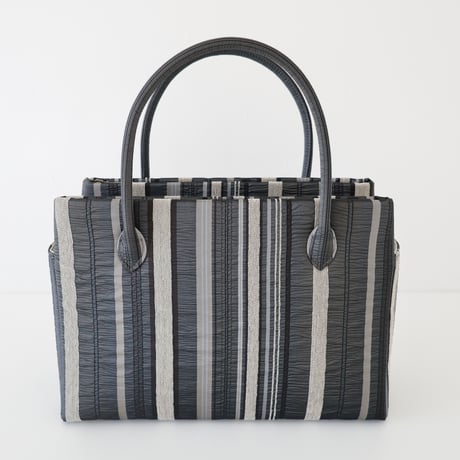 和装トート /Charcoal stripe/ W_1124