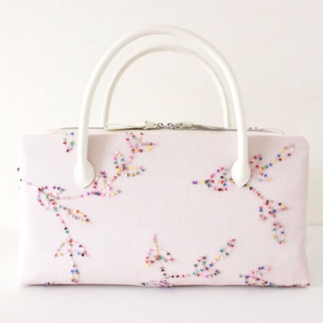 利休バッグ R_1038 / light pink sequins