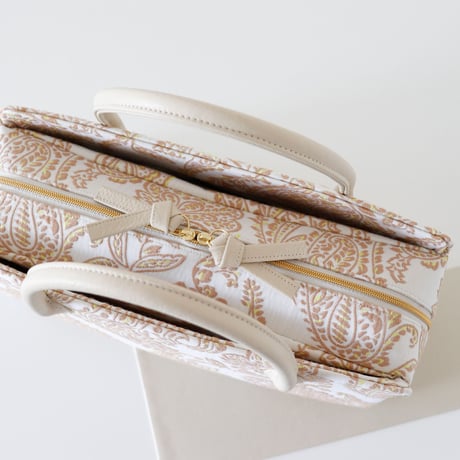 利休バッグ  / Beige Paisley / R_1134