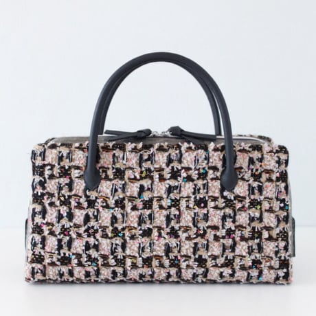 利休バッグ R_1023 / Beige Pink fancy tweed