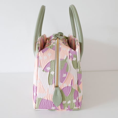 利休バッグ  / Floral matelasse / R_1057