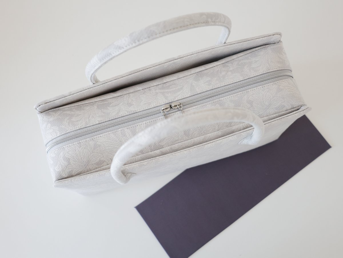 グレー 利休バッグ 利休バッグ 『forest dot グレー』 - アトリエシムラ