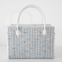 和装トート / mint lavender tweed / W_1128
