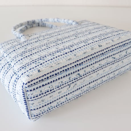 和装トート /Blue Fancy Tweed/ R_1105