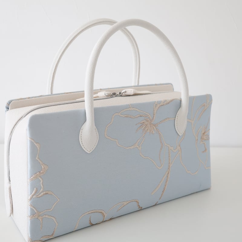 白梅☆利休バック☆新品未使用☆日本製 利休バッグ /pale blue jq/ R_1172 | Day After Day