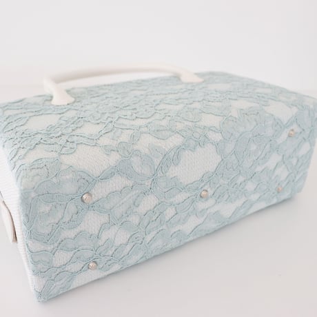 利休バッグ / Ice green Lace / R_1062