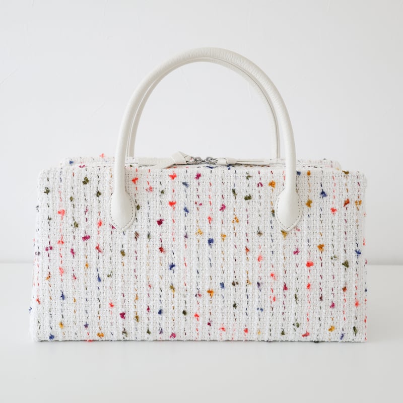 利休バッグ /multi dot tweed/ R_1178 | Day After Day