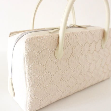 利休バッグ R_1036 /  beige lace