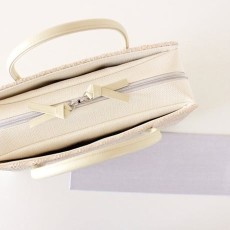 利休バッグ R_1036 /  beige lace