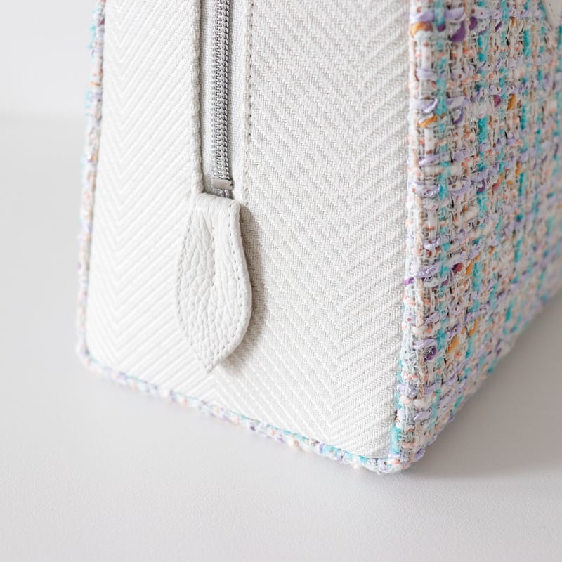 利休バッグ / mint & lavender tweed /R_1059 | Day A