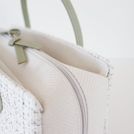 利休バッグ / Matcha × White/ R_1040