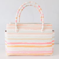 和装トートバッグ W_1032 / Pink Stripes