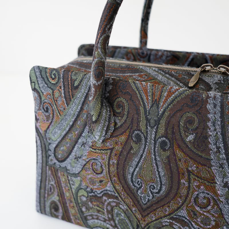 利休バッグ/gray green jacquard / R_1158 | Day After Day